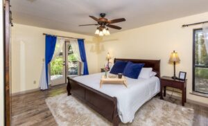 bedroom with king bed