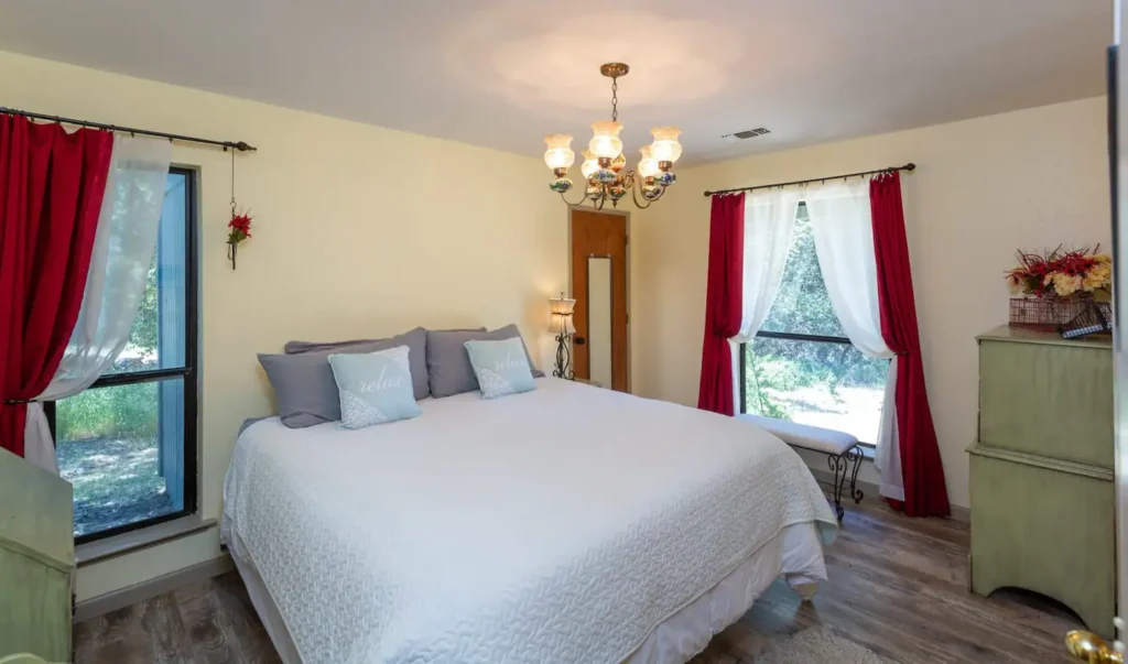 bedroom with king bed