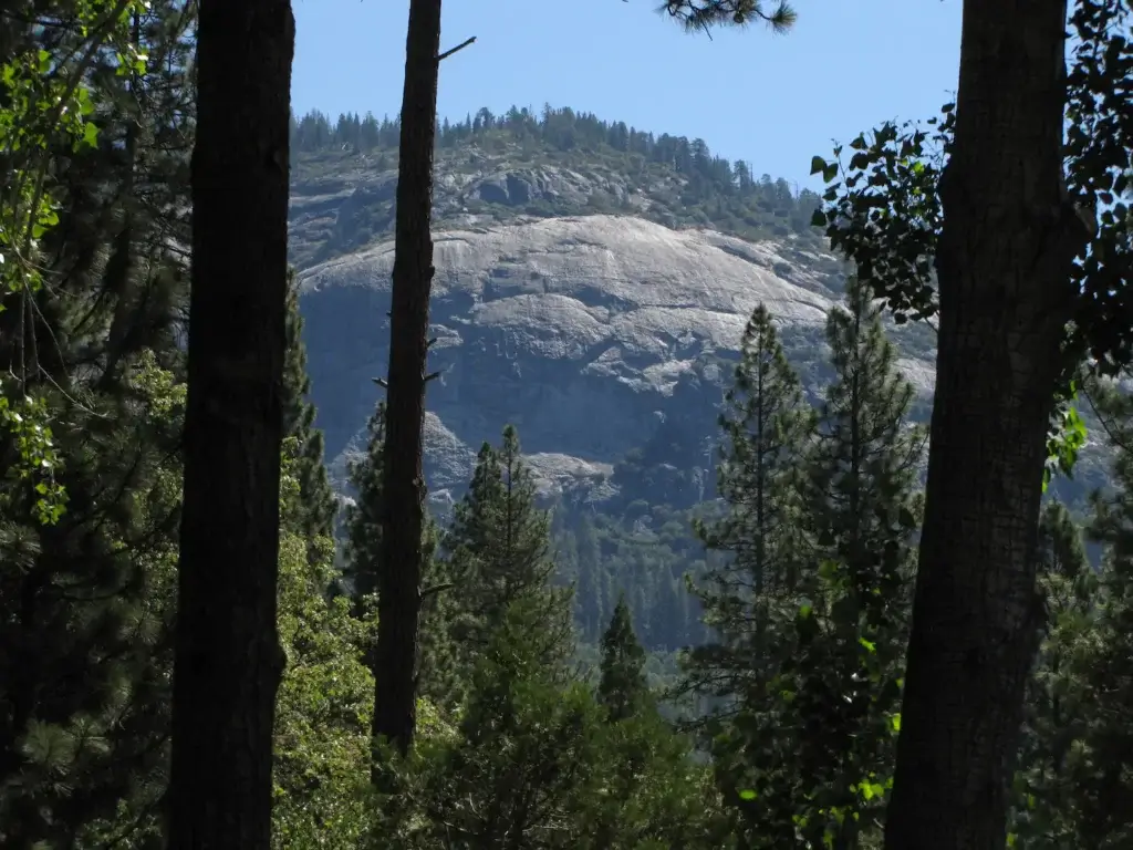 view of wawona dome from deck