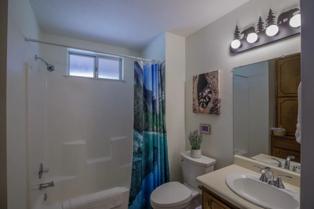 bathroom with shower tub