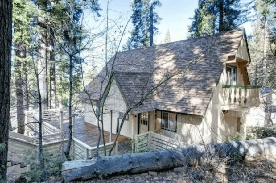 exterior view of house with trees
