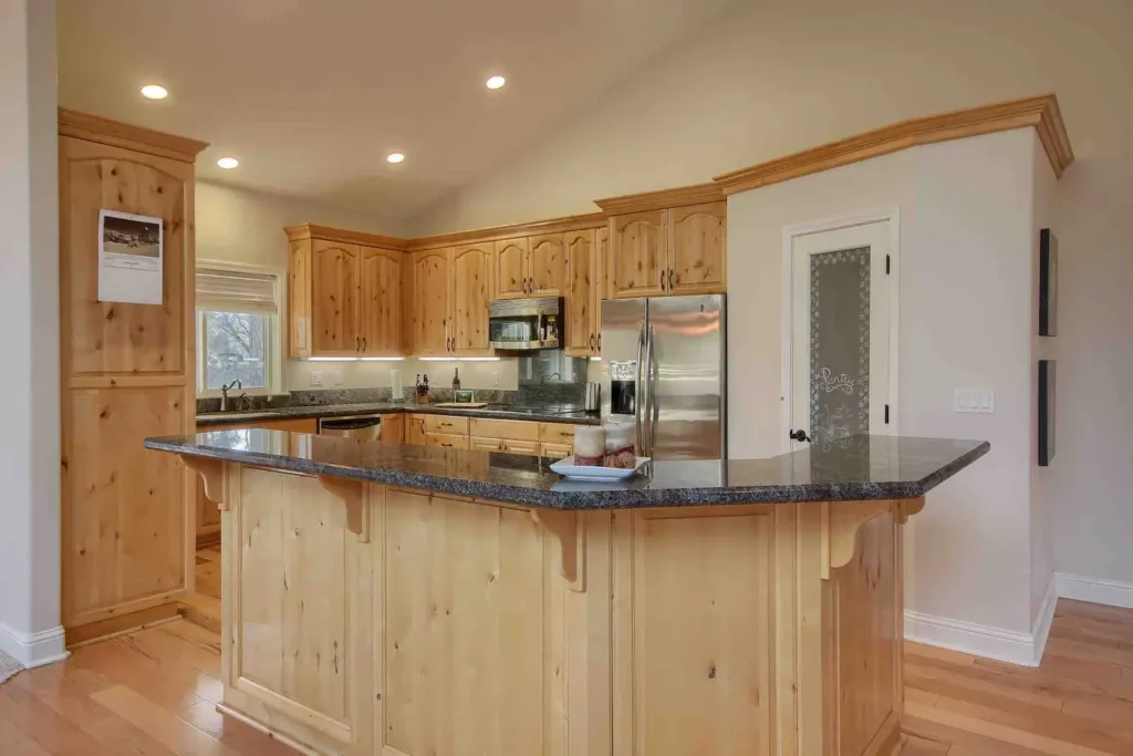 kitchen with large island