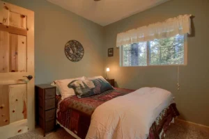 bedroom with bed and window