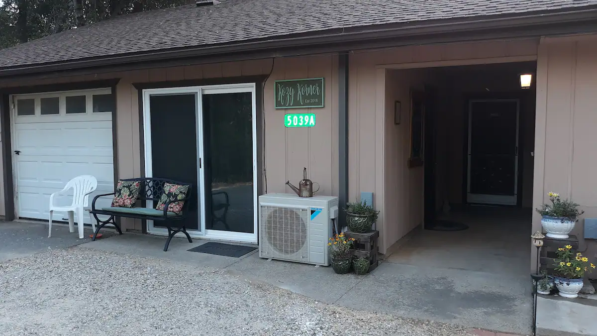 exterior of home with outdoor seating