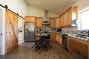 kitchen with seating area