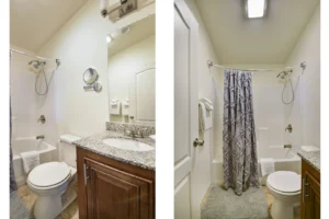 bathroom with shower tub