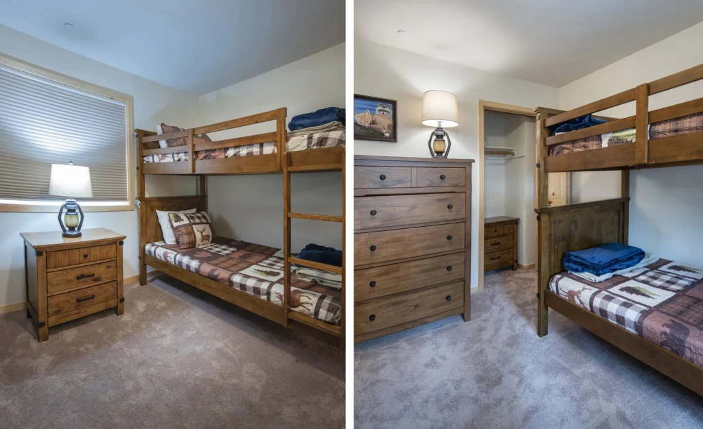 bedrooms with bunk beds