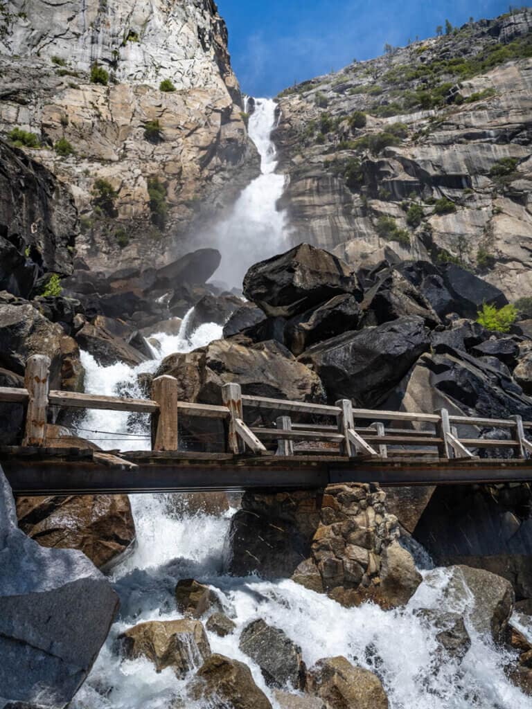 wapama fall and bridge