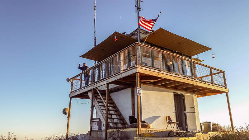 Signal Peak Lookout Tower at Devil's Peak