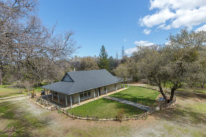 aerial view of house