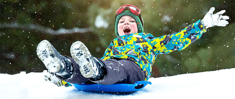 snow play area near Yosemite