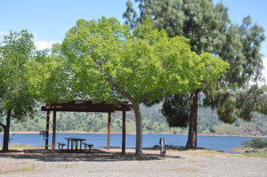 Lakeside campsites at Bagby Campground on Lake McClure