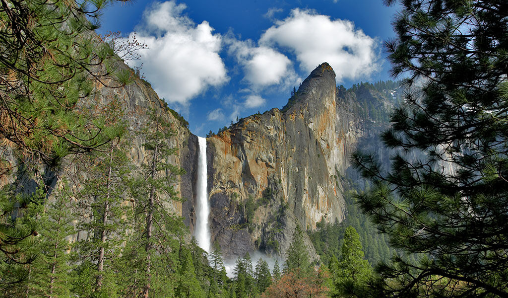 Bridalveil Fall in Yosemite Valley