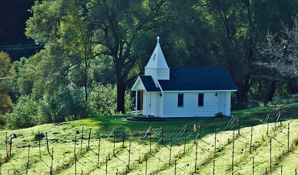 The chapel at Butterfly Creek Winery