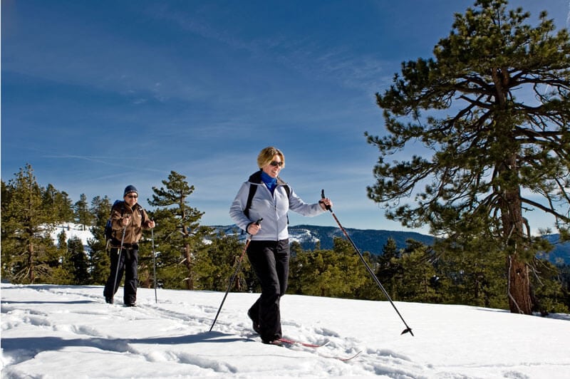 Cross country skiing at Badger Pass