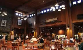 Group experiencing the Curry Village dining experience in The Pavilion.