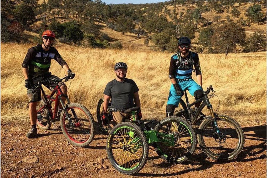 Mountain bikers at Exchequer