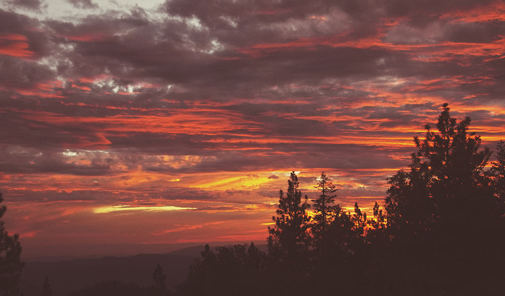 Sunset from Fire Tower in Yosemite West