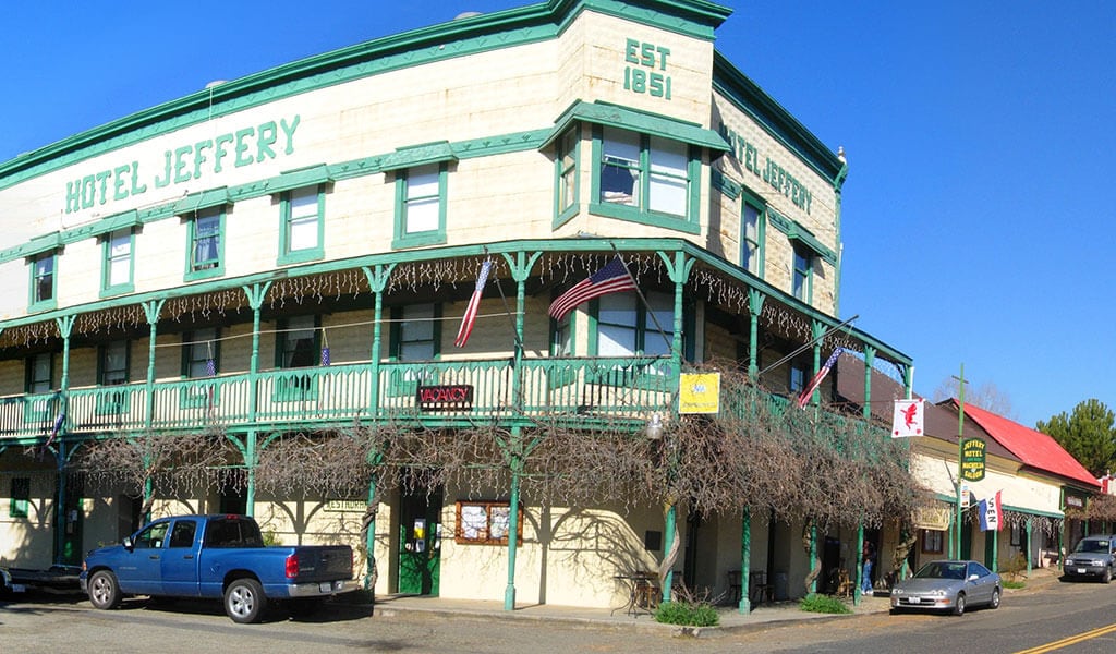 The Jeffrey Hotel in Coulterville