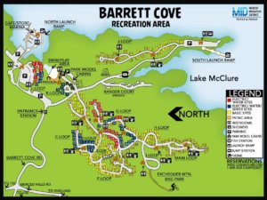 barrett cove campground map