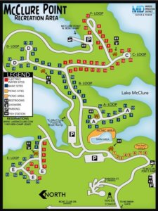 mcclure point campground map