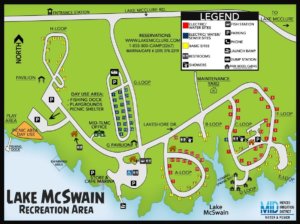 lake mcswain campground map
