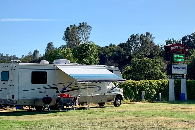 RV camping at the Mariposa County Fairgrounds