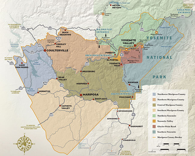 Mariposa County Map