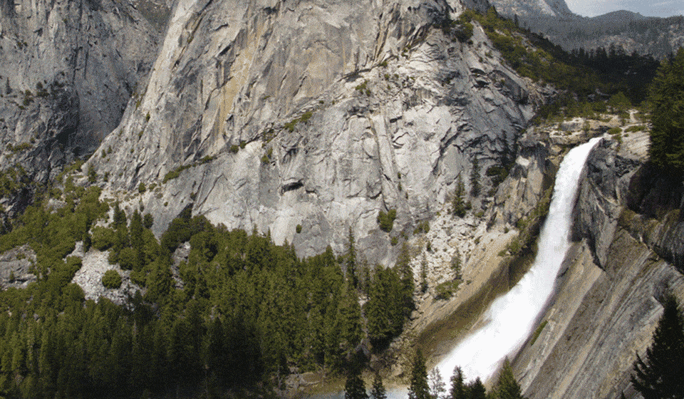 Nevada Falls and Liberty Cap