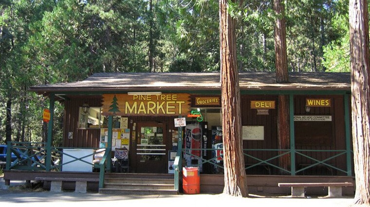 Pine Tree Market Shopping Yosemite Mariposa