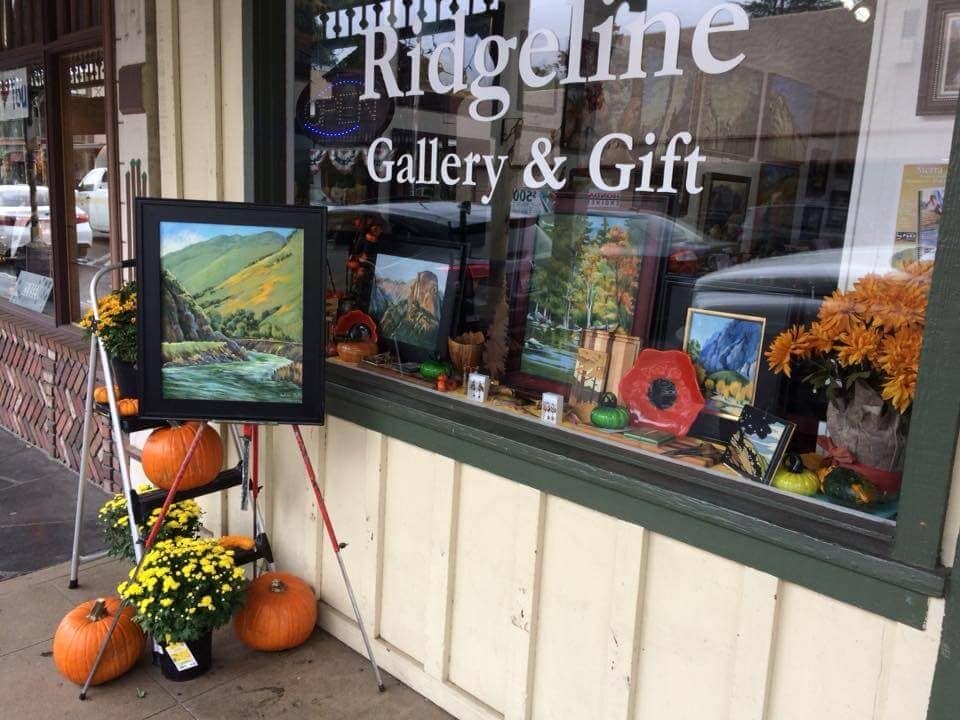 storefront sign and window display