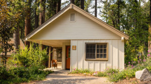 Front view of a cottage at Tenaya at Yosemite