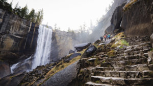 Stone steps next to Vernal Fall | Photo Patrick Pike