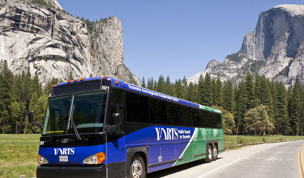 YARTS bus in Yosemite Valley