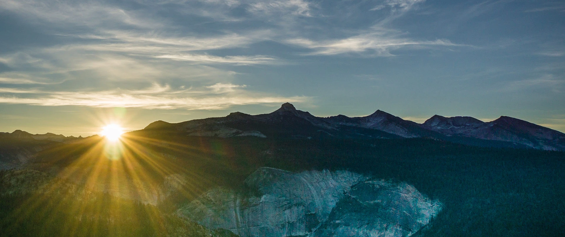Yosemite skyline at sunrise