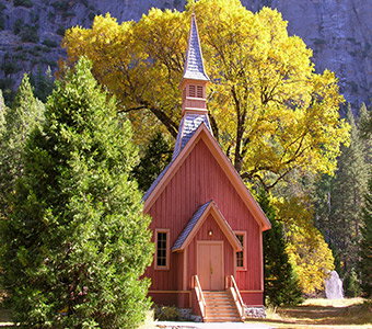 Yosemite Chapel Yosemite Mariposa Lodging Featured