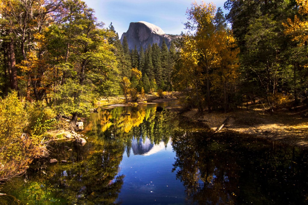Half Dome, Yosemite Valley, Fall. Autumn
