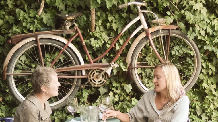 The Alley Lounge bike decor