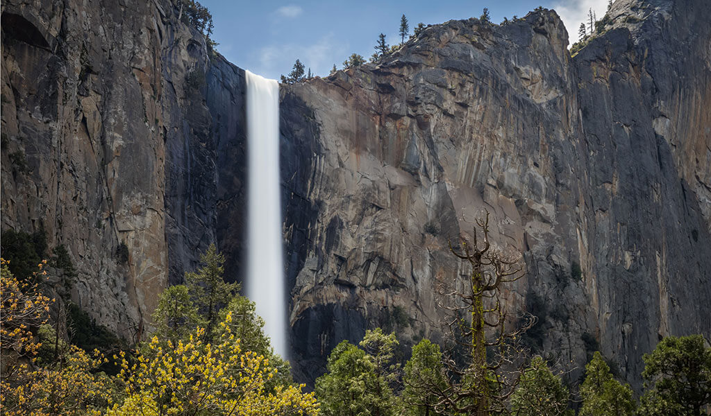 Bridalveil Fall in Yosemite Valley