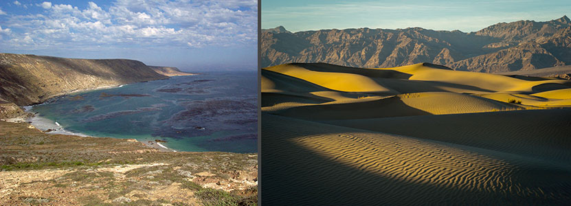 Channel Islands left. Death Valley on the right.