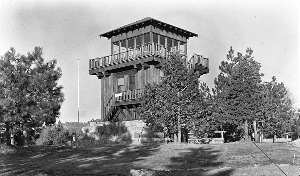 Historic Fire Tower above Yosemite West