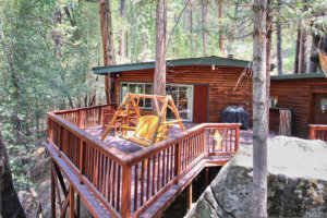 deck with outdoor seating