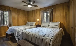 bedroom with two queen beds
