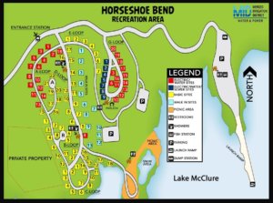 horseshoe bend campground map