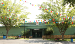 Exterior of Sequoia Hall at the Mariposa County Fairgrounds