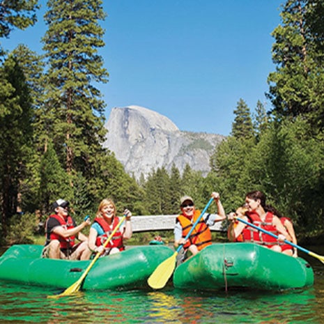 rafting in yosemite