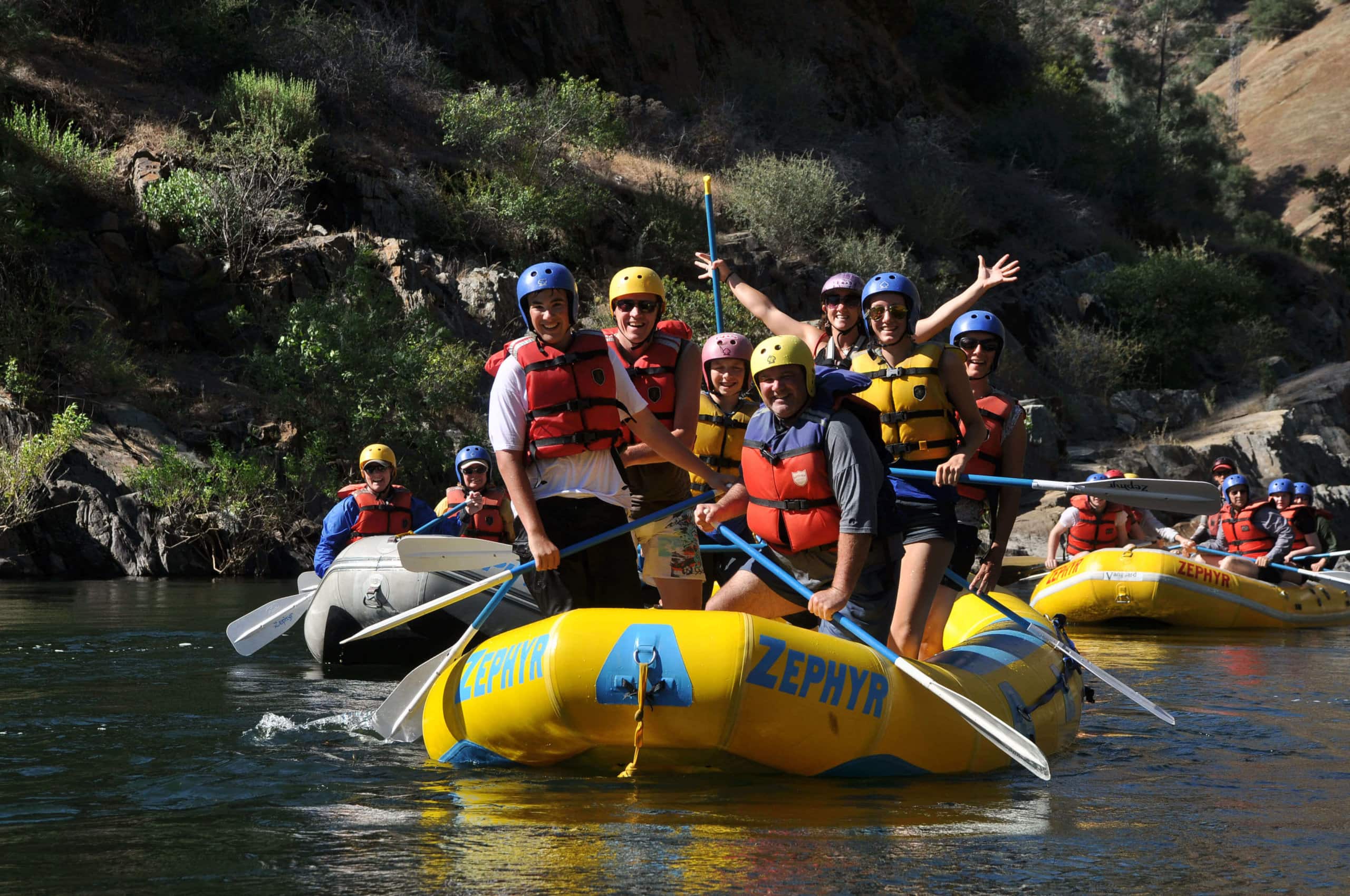 rafting in Yosemite