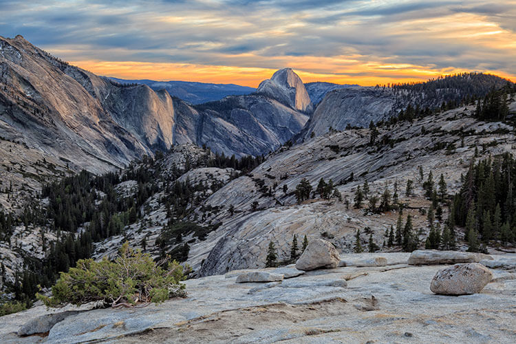 Sunset at Olmsted Point