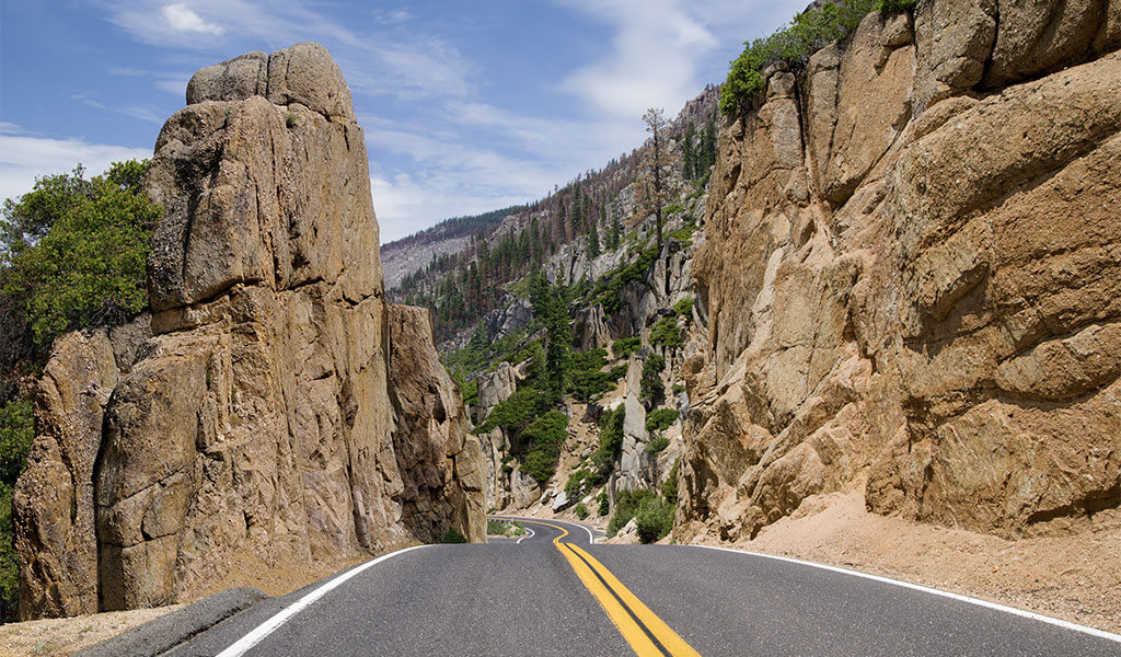 Road through Sonora Pass