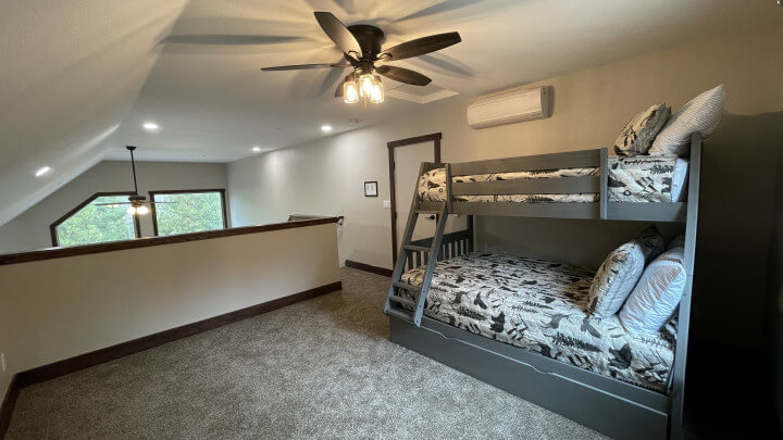 bunk beds in loft